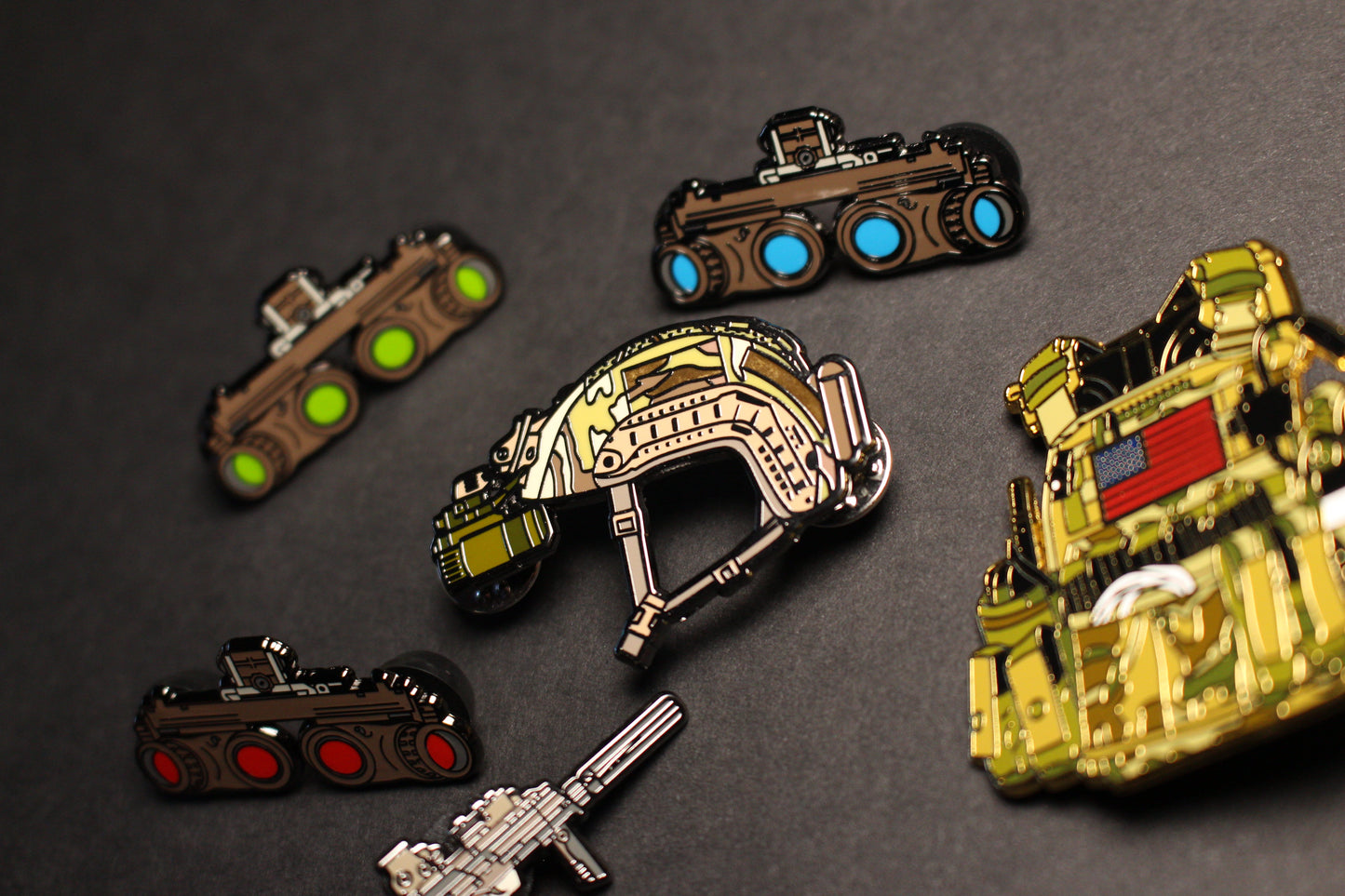 HELMET LAPEL PIN
